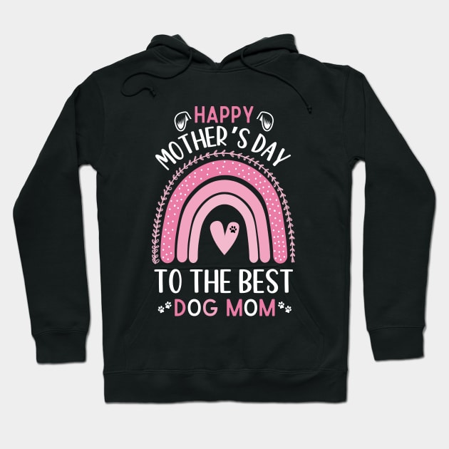 Best Dog mom ever,Funny Womens Letter Print mothers day dog Hoodie by Emouran